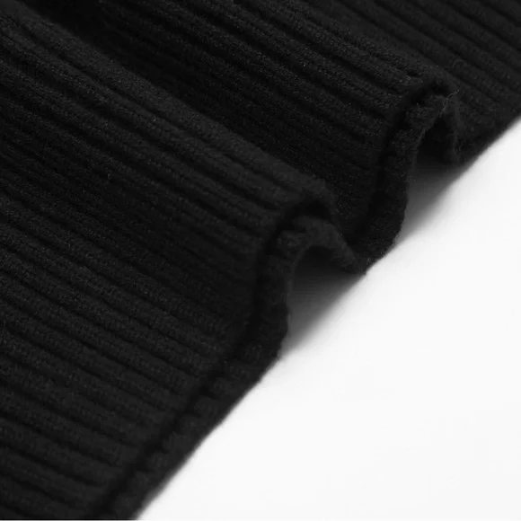 Black Sweater with Red Heart Design - Picture 3 of 5